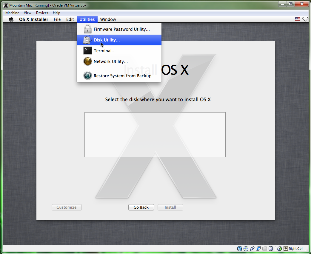 how to unlock disk for os x install